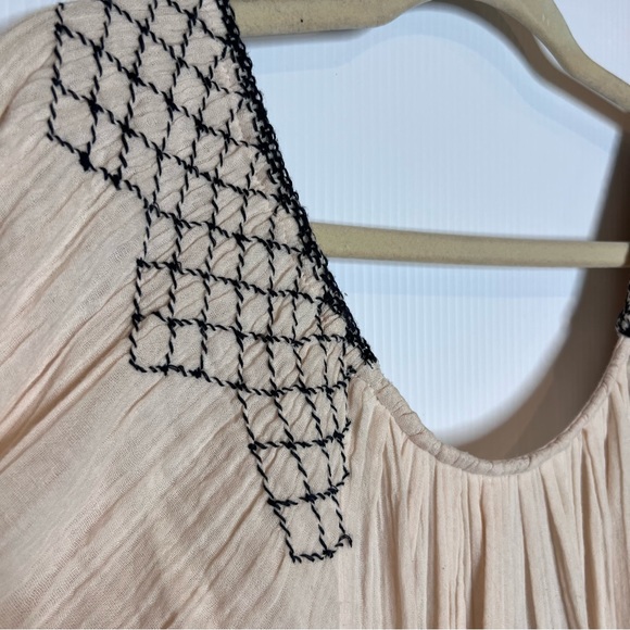 FREE PEOPLE Sunday Stroll Maxi Dress in Ivory Combo. Size Medium - Picture 13 of 16